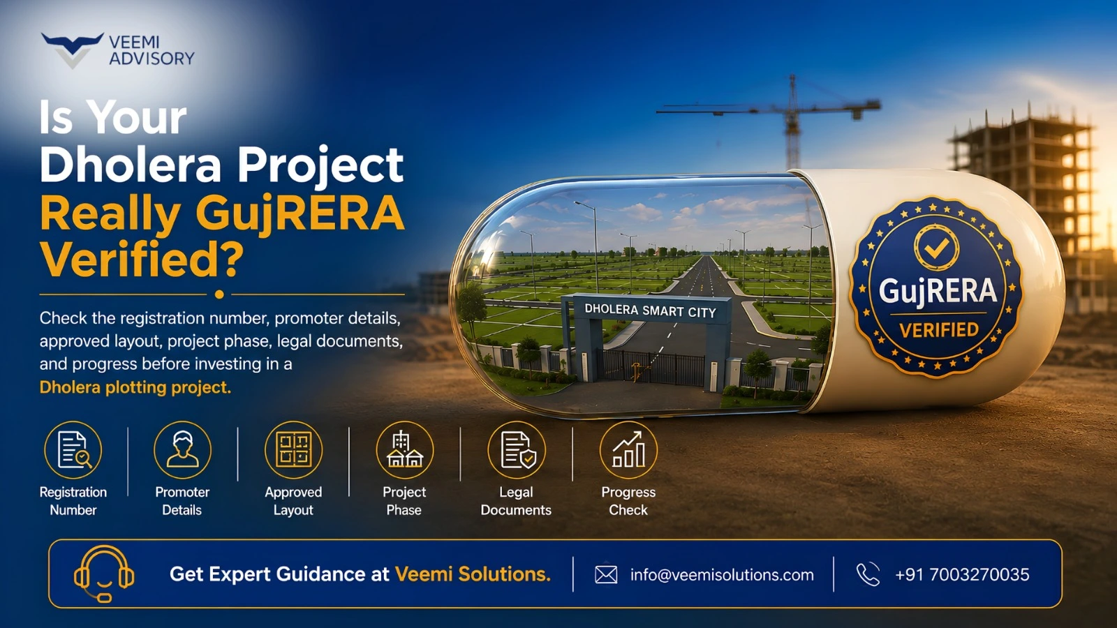 GujRERA Project Search: How to Verify a Dholera Plotting Project